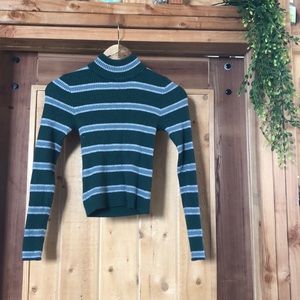 Tight cropped turtle neck